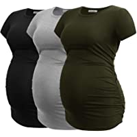 Los mejores  - Smallshow Ropa de Maternidad Tops Ropa de Embarazo para Mujeres Pack de 3